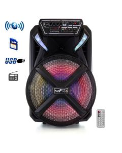 beFree Sound 15 Inch Bluetooth Portable Rechargeable Party Speaker