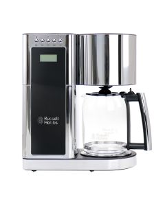Russell Hobbs Glass 8 Cup Coffeemaker in Black and Stainless Steel