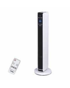 Optimus 29 in. Oscillating Tower Heater w/ Digital Temperature Readout &amp; Remote
