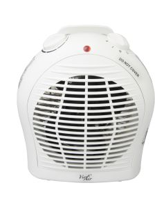 Vie Air 1500W Portable 2-Settings White Fan Heater with Adjustable Thermostat